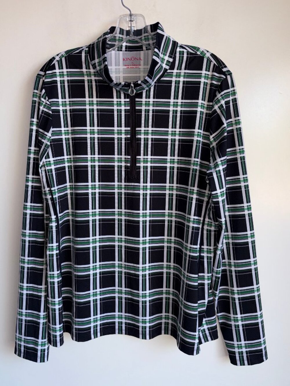 NEW KINONA Long Sleeve 1/4 Zip Pullover Size XL